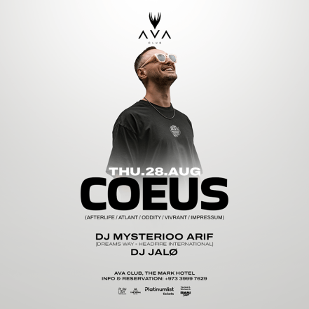Coeus (Afterlife – Oddity – Atlant) live in Bahrain – Nightlife TMLH.com Special Offers, Deals & Discounts in Turkey