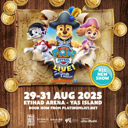 Paw Patrol Live! The Great Pirate Adventure at Etihad Arena Abu Dhabi – Kids Events TMLH.com Special Offers, Deals & Discounts in Turkey