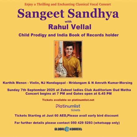 Sangeet Sandhya with Rahul Vellal Live in Dubai – Concerts TMLH.com Special Offers, Deals & Discounts in Turkey