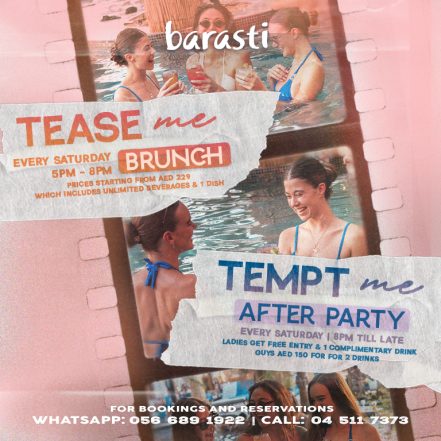 Tease Me – A Sunset Pool Brunch & After Party at Barasti in Dubai – Nightlife TMLH.com Special Offers, Deals & Discounts in Turkey