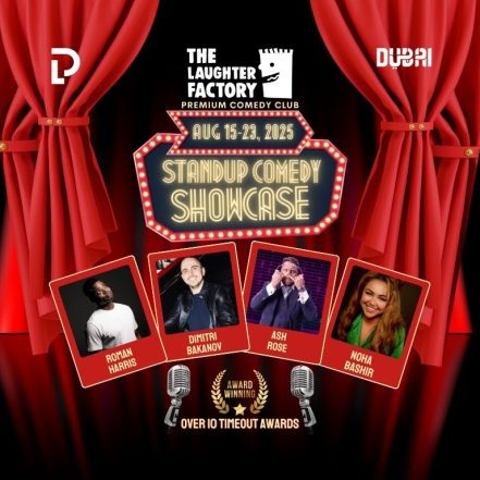 The Laughter Factory August 2025 in Dubai and Abu Dhabi – Comedy Events TMLH.com Special Offers, Deals & Discounts in Turkey