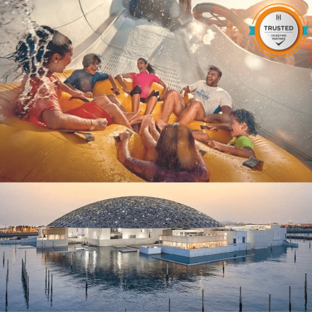 Yas Waterworld Abu Dhabi + Louvre – Combo – Combos and more adventures TMLH.com Special Offers, Deals & Discounts in Turkey